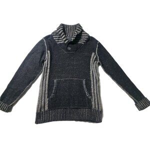 J.B. Holt Shawl Collar Sweater Men’s Small Charcoal Gray. HL447